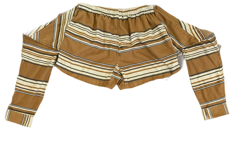 Flannel Revamp Short-Cafe