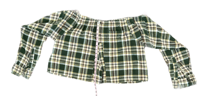 Flannel Revamp Short- Verde