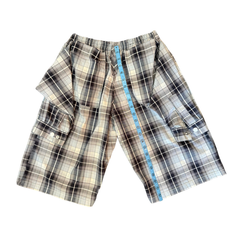 Flannel Revamp Short- Grey