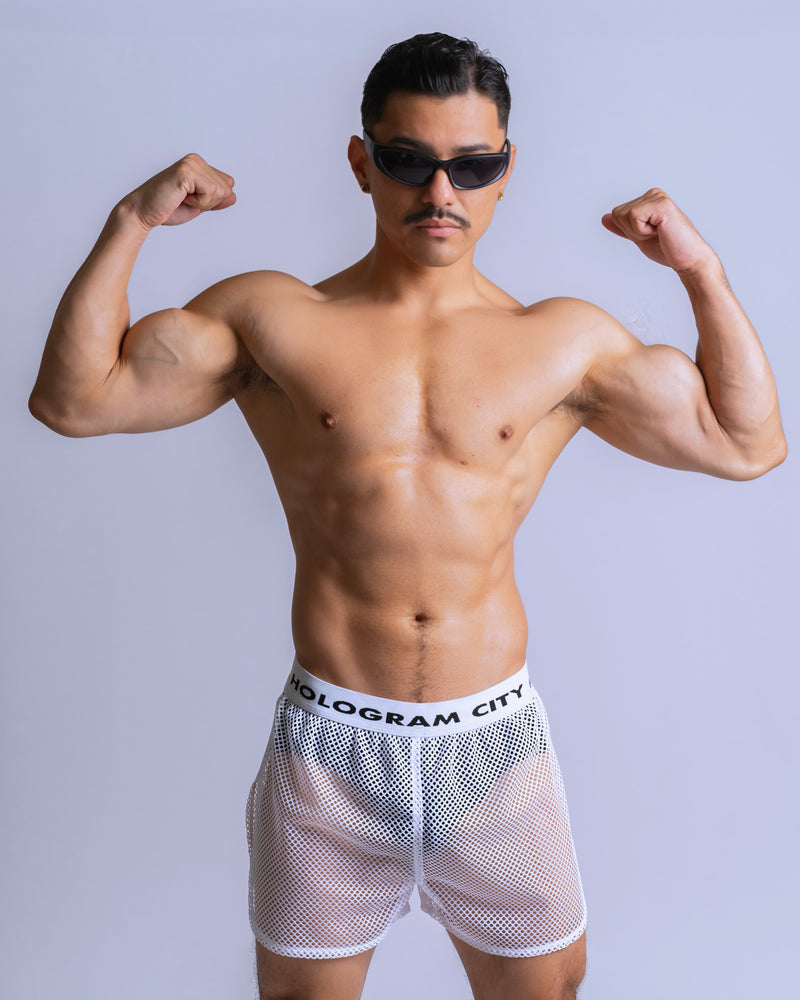 BOOM BOOM SHORTS-WHITE
