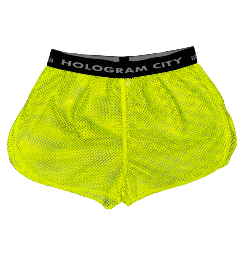 NEW BOOM SHORTS-NEON YELLOW