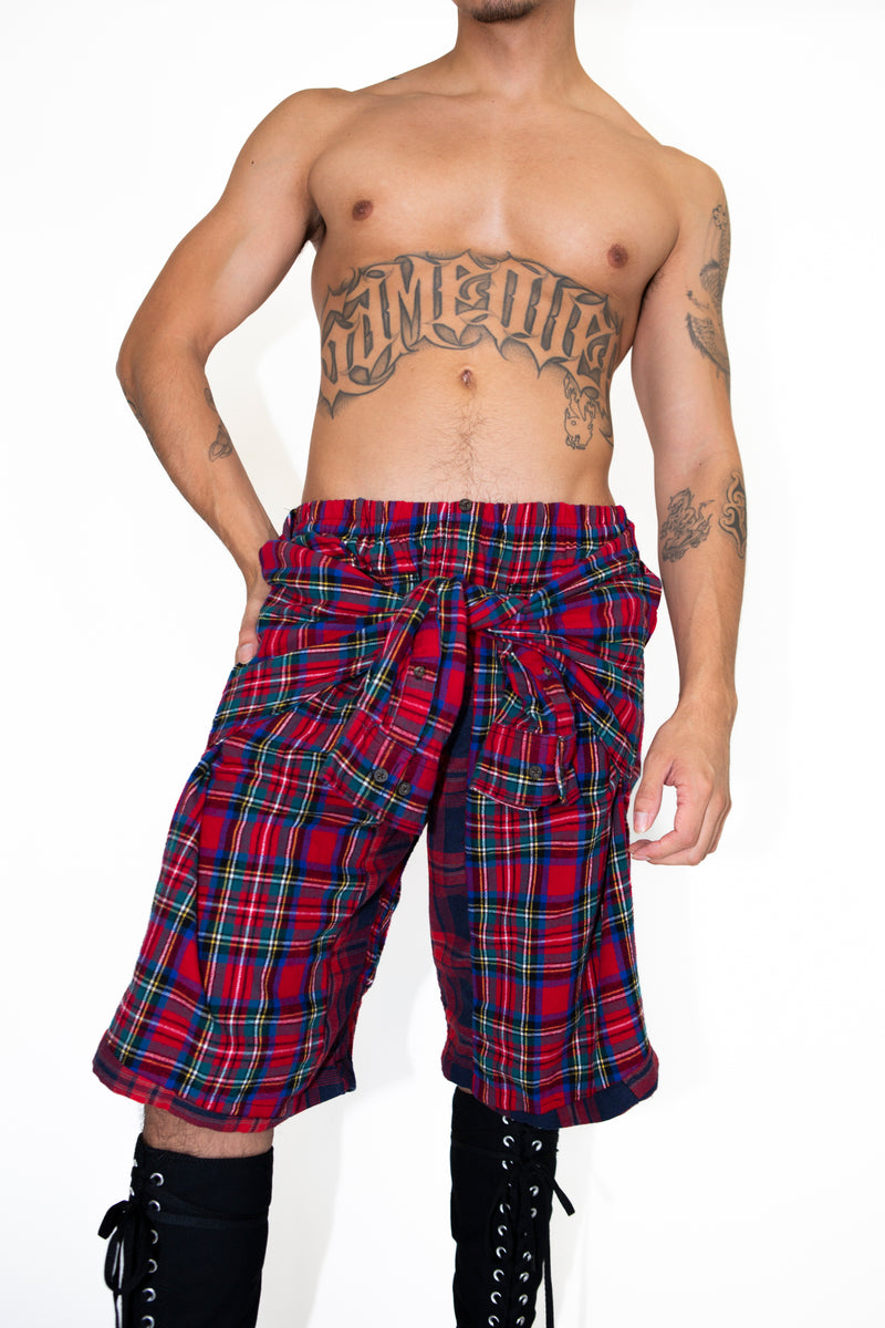 Flannel Revamp Short-Plaids