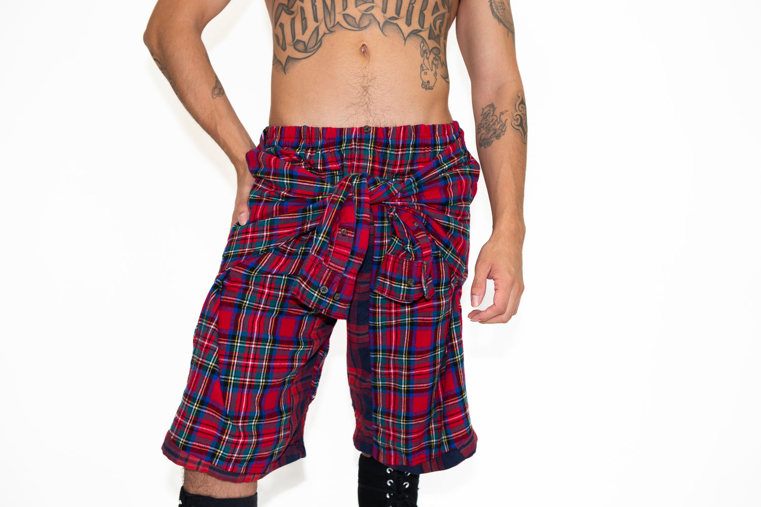 Flannel Revamp Short-Plaids