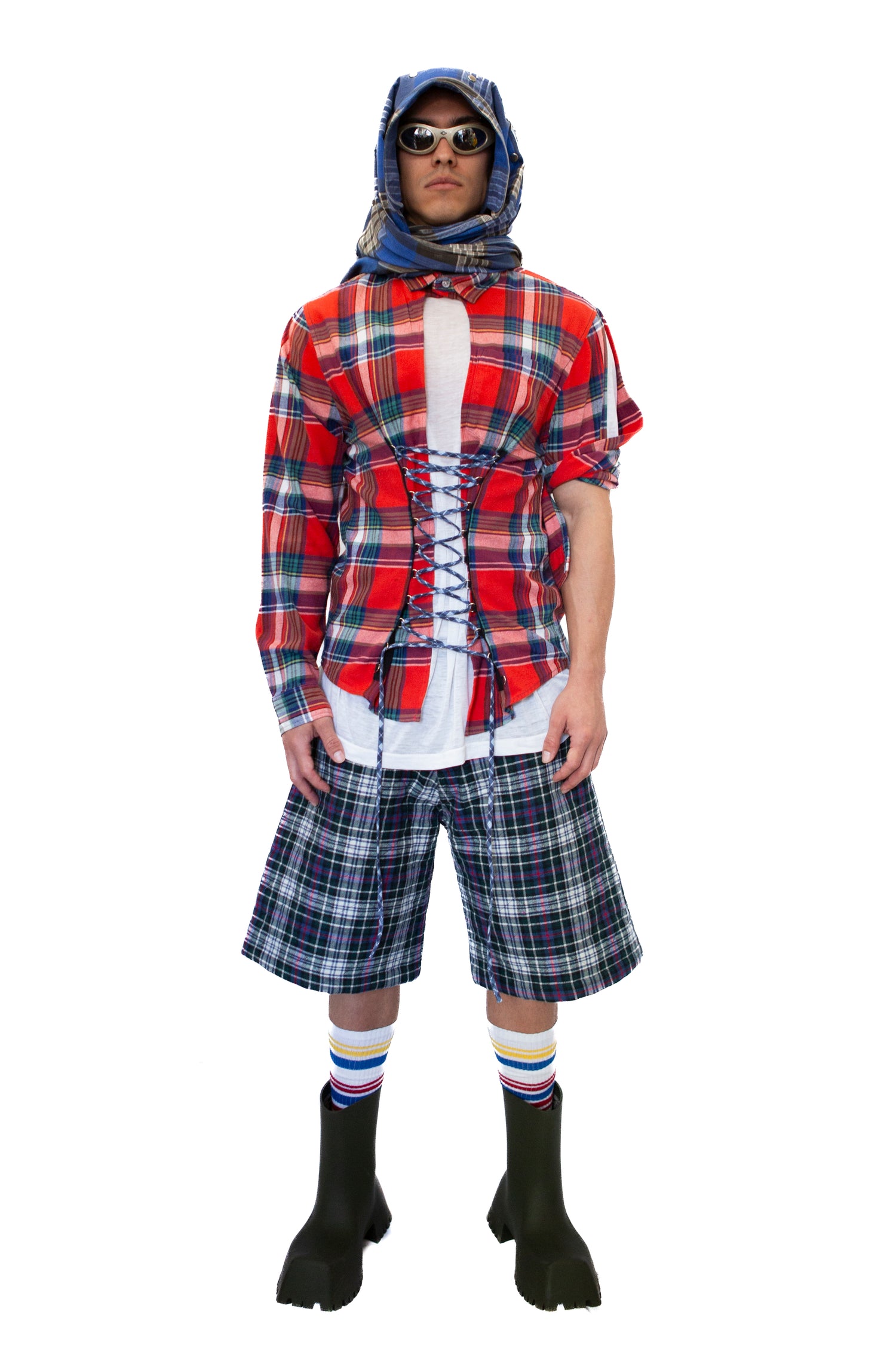 Flannel Corset- Rojo