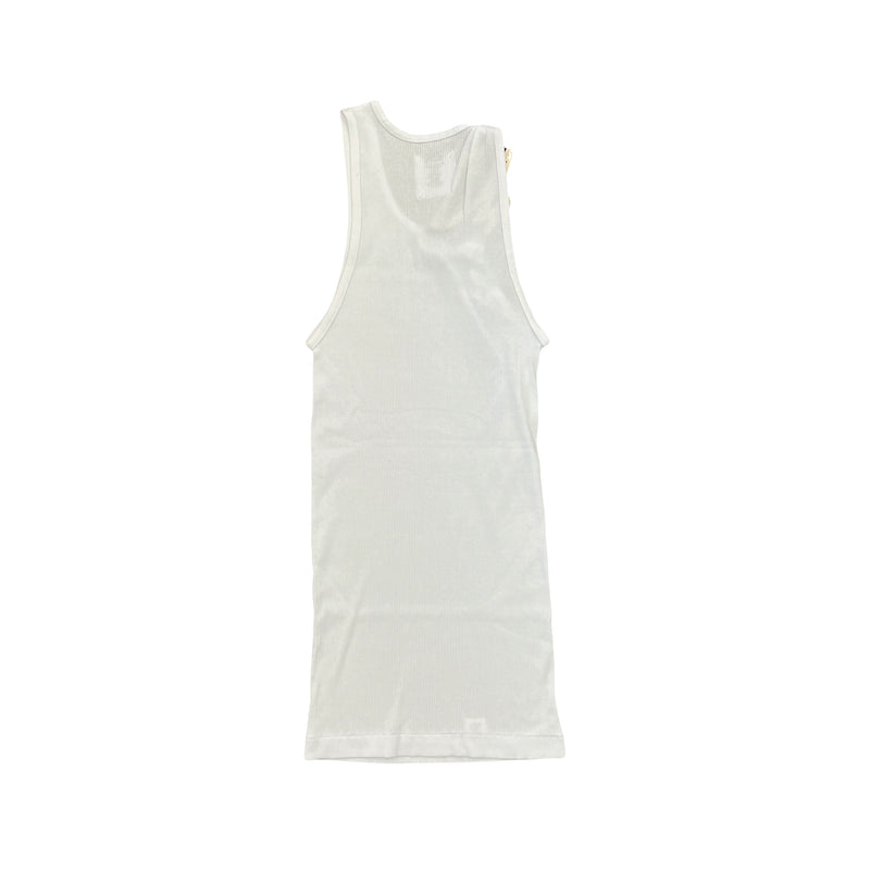 Signature Tank- White/Silver