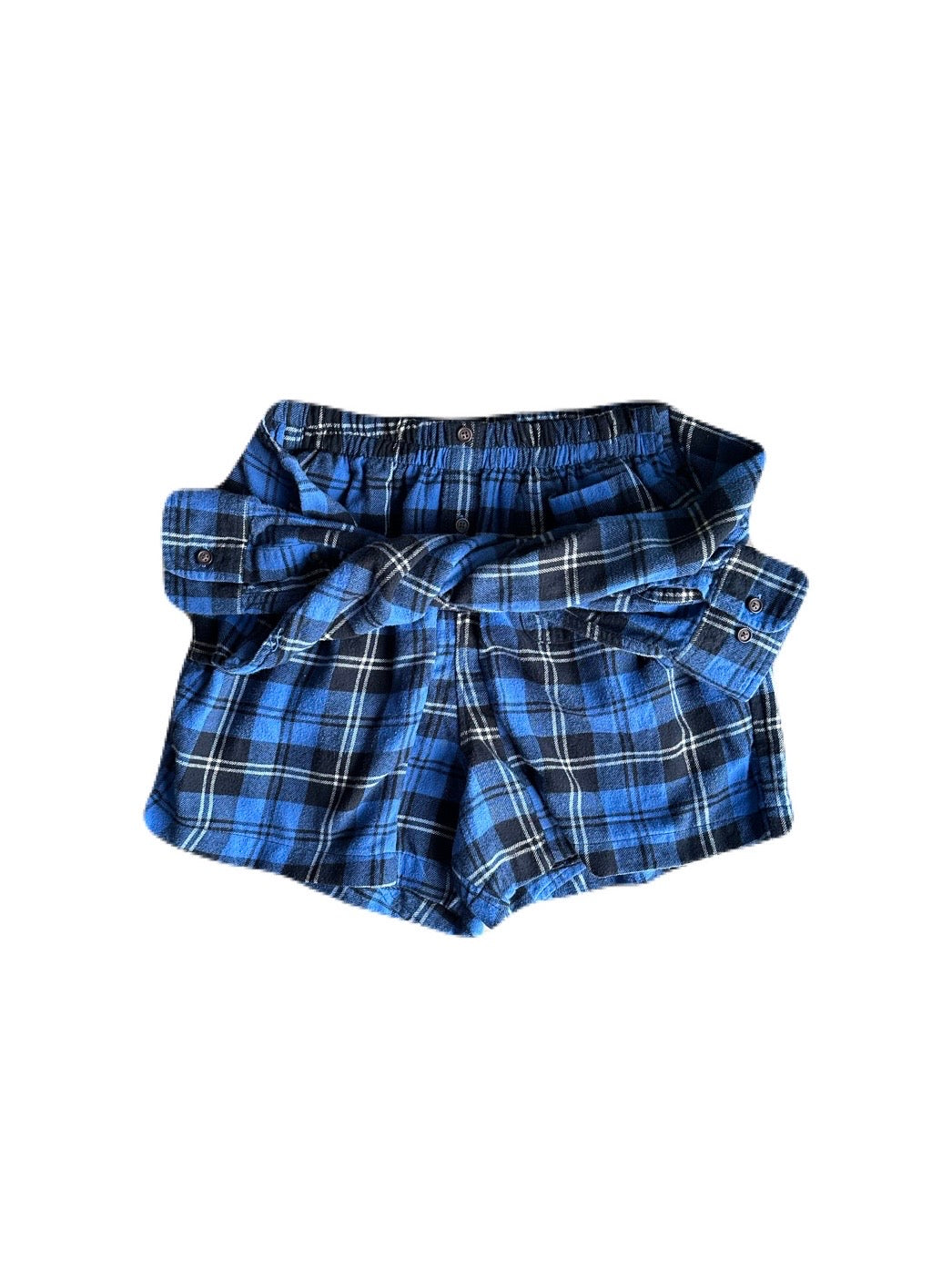 Flannel Revamp Short- Azul