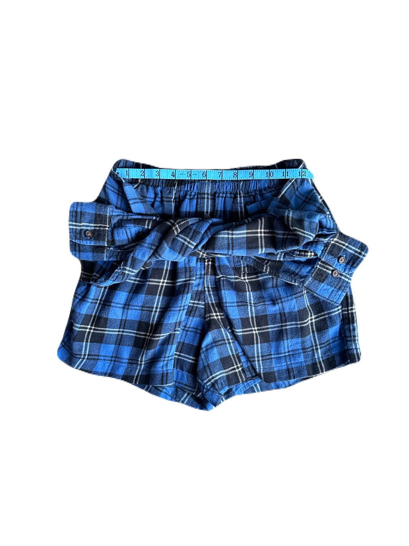 Flannel Revamp Short- Azul