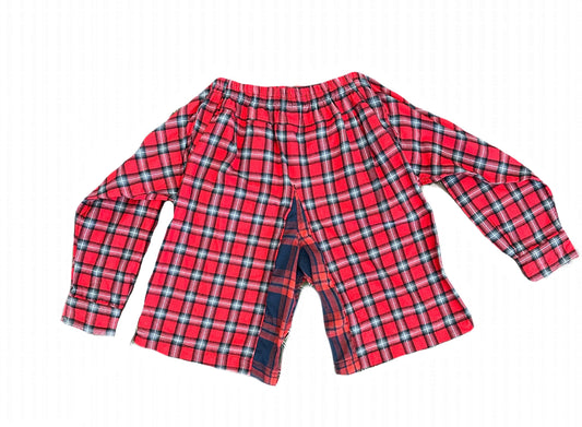 Flannel Revamp Short- Grunge