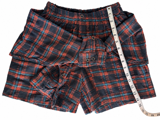 Flannel Revamp Short- Dark Rise