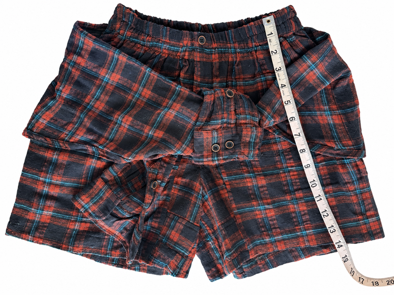 Flannel Revamp Short- Dark Rise