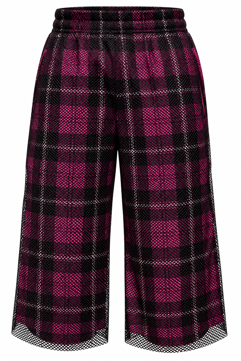 PLAID MESH COMBO