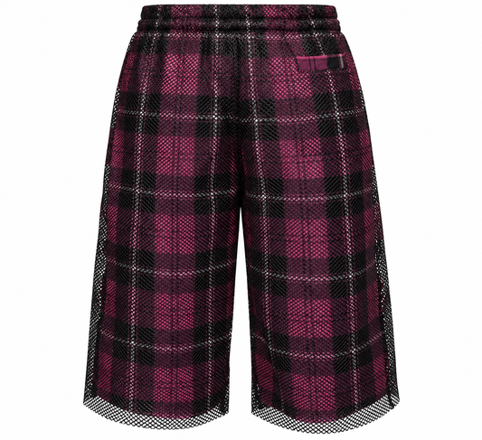 PLAID MESH COMBO