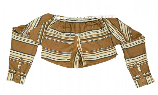 Flannel Revamp Short-Cafe
