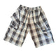 Flannel Revamp Short- Grey