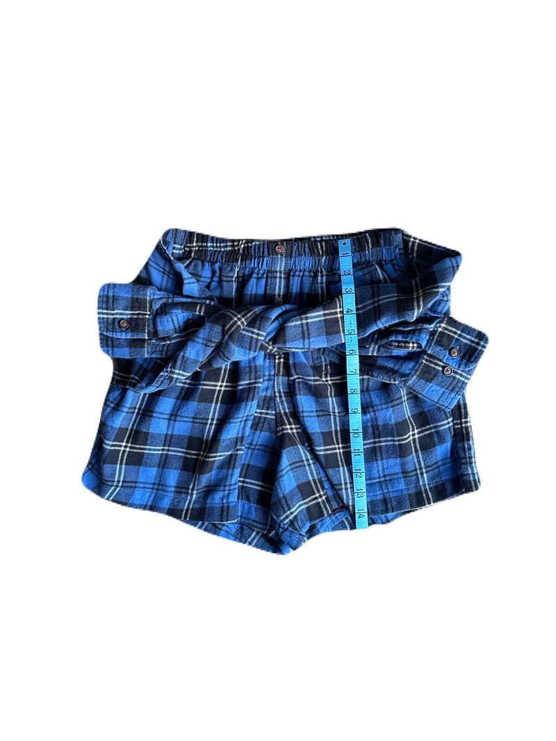 Flannel Revamp Short- Azul