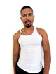 Signature Tank- White/Silver