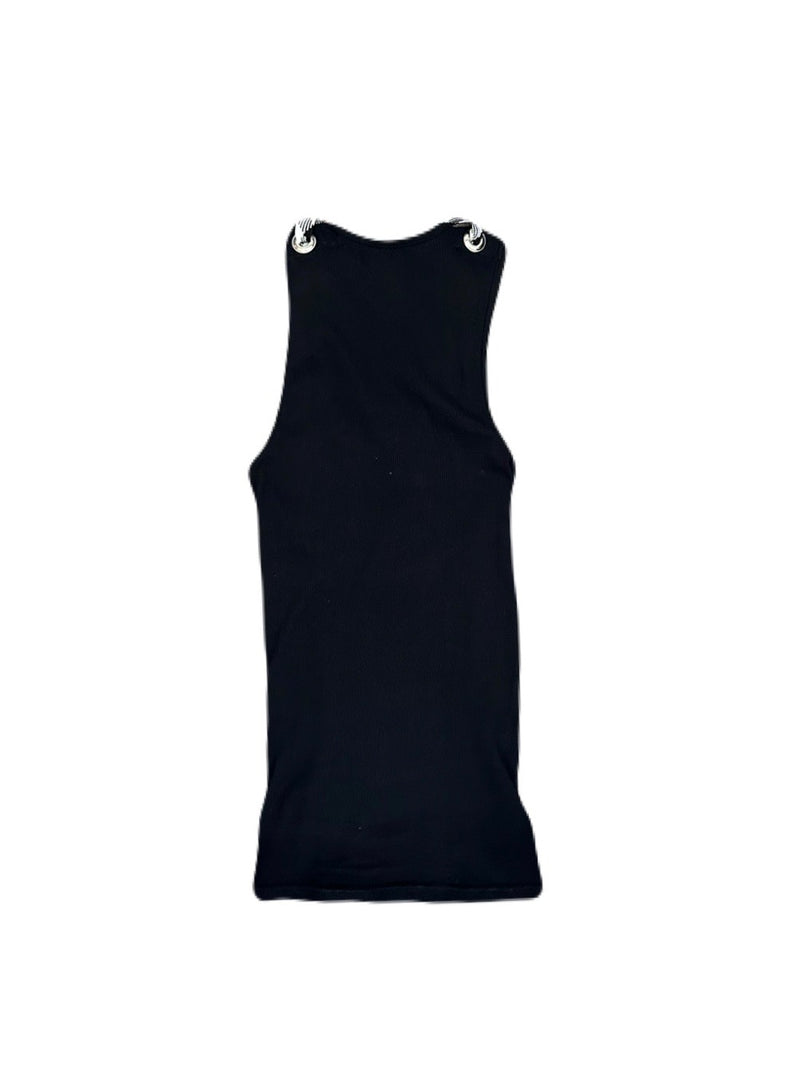 Laced up Tank-Black