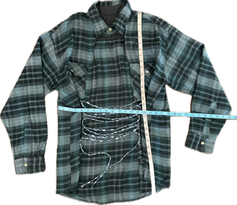 Flannel Corset- Verde