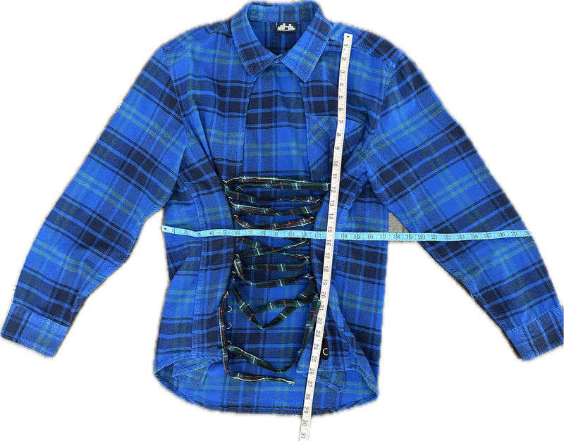 Flannel Corset-Azul