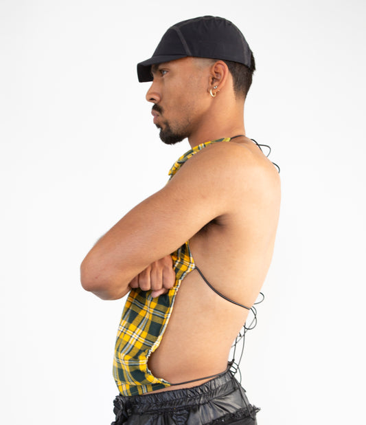 BackLess- Flannel Green B