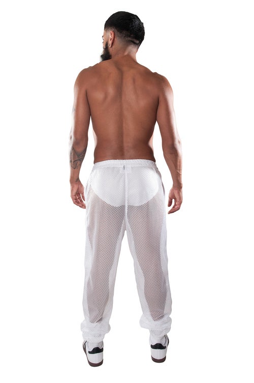 MESH PANT-WHITE