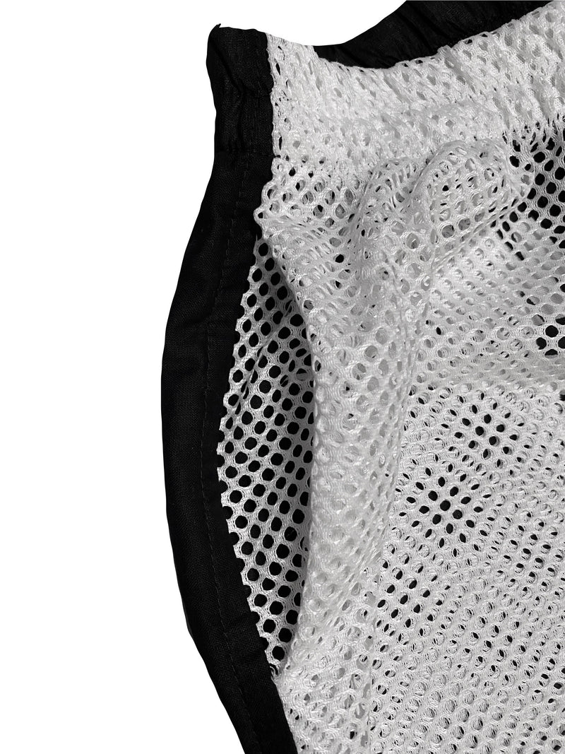 9IKE SHORTS-WHITE MESH